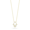 Solid Pave Hamsa Necklace Jewelry for Women YCN6891