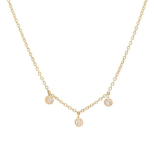 925 Sterling Silver Mini Bezel Dangle Necklaces Jewelry YCN6835